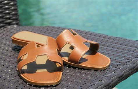 hermes slippers goud|hermes women sandals.